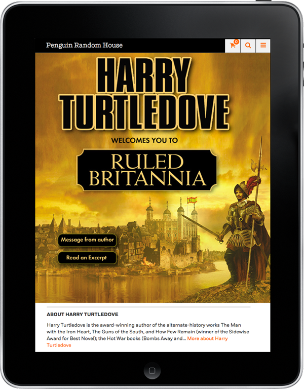 Harry Turtledove website design